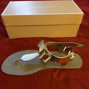 Michael Kors Gold Sandals